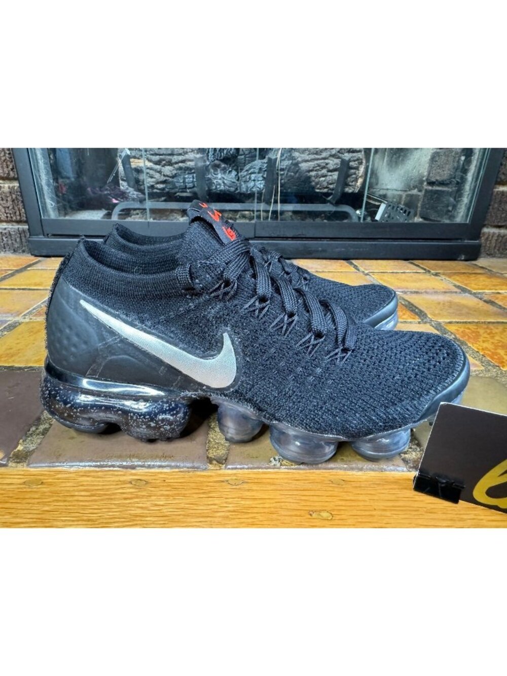 Women’s 5.5 Nike Air Vapormax Flyknit Gator ISPA Black Silver Running AR8557-001